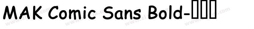 MAK Comic Sans Bold字体转换